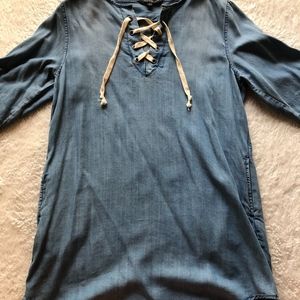 Blue jean dress/tunic